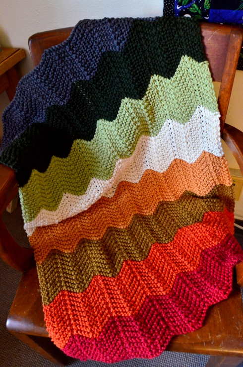 The Chevron Baby Blanket by Purl Soho.